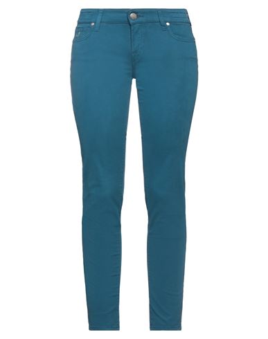 Jacob Cohёn Woman Pants Deep Jade Size 28 Cotton, Viscose, Polyester, Elastane In Green