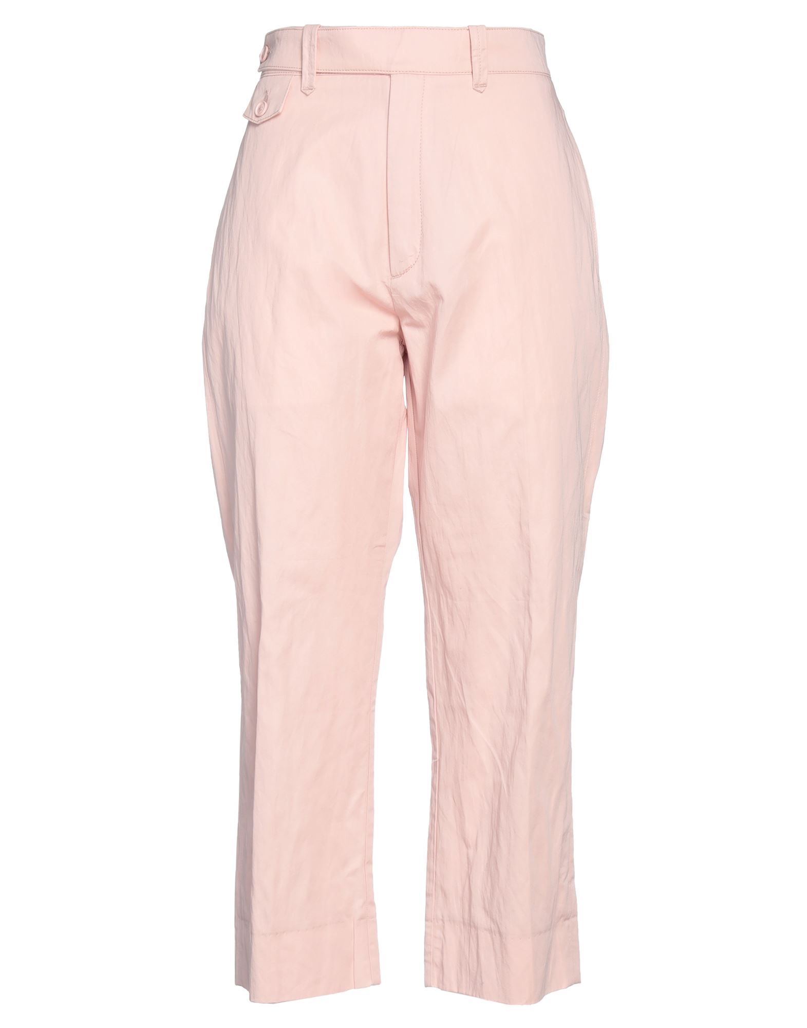 Shop Haikure Woman Pants Light Pink Size 27 Cotton, Metallic Fiber