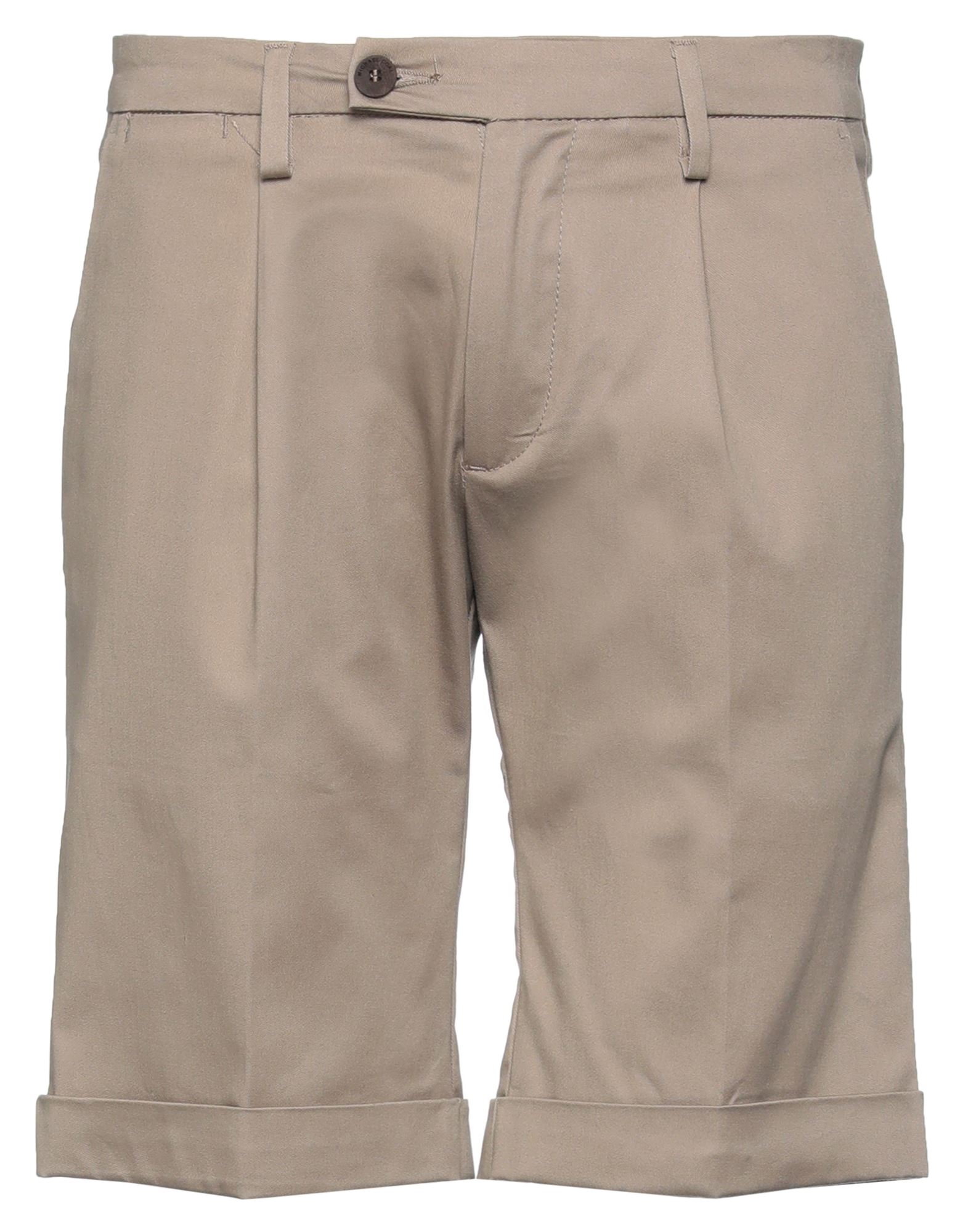 MICHAEL COAL MICHAEL COAL MAN SHORTS & BERMUDA SHORTS KHAKI SIZE 31 COTTON, ELASTANE