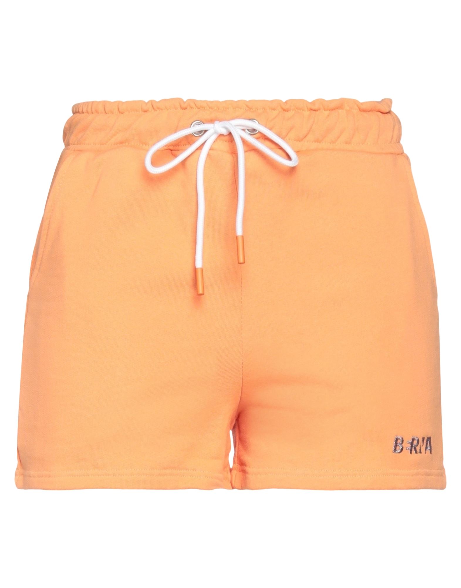 Berna Woman Shorts & Bermuda Shorts Apricot Size Xs Cotton In Orange