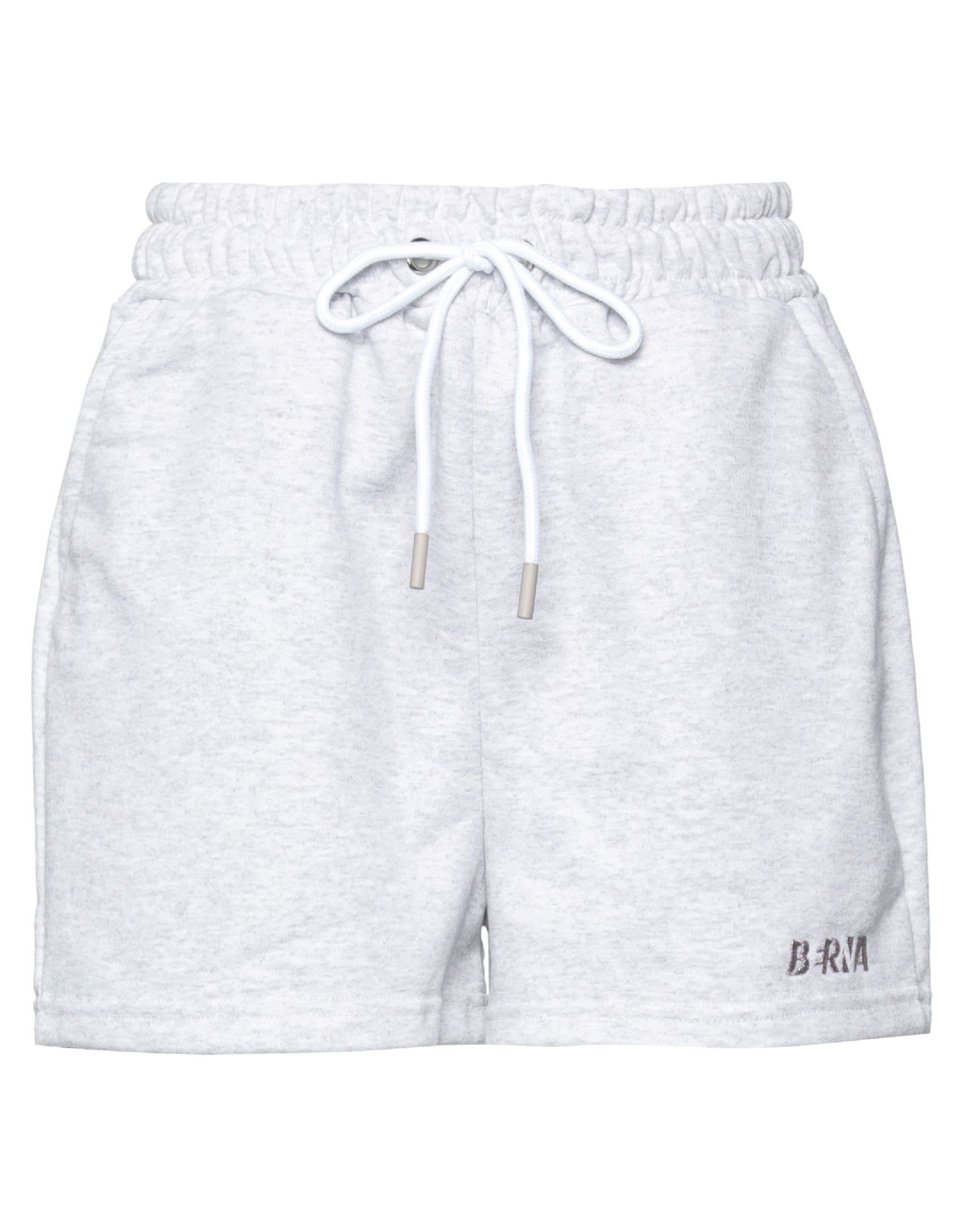 Berna Woman Shorts & Bermuda Shorts Light Grey Size L Cotton