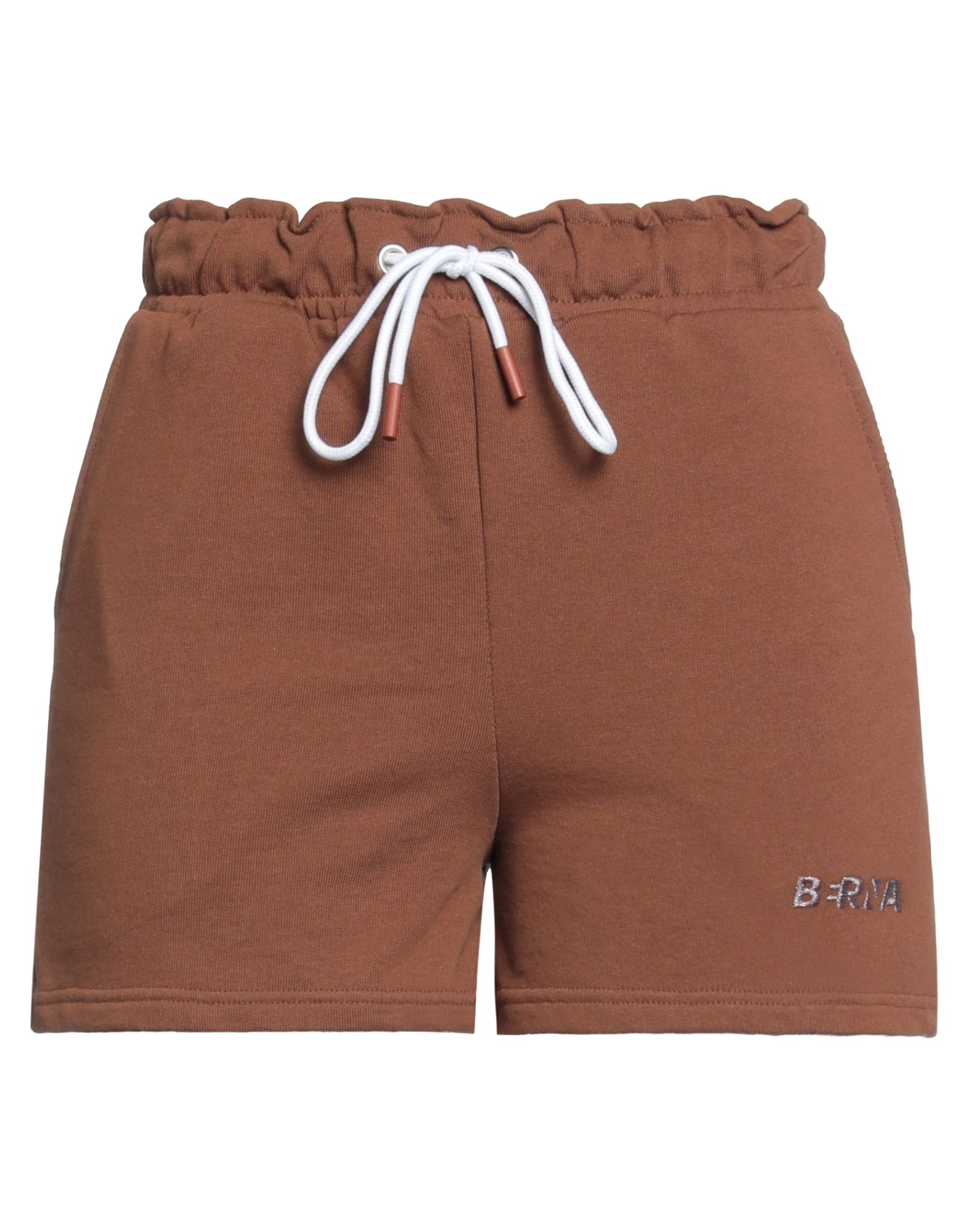 Berna Woman Shorts & Bermuda Shorts Brown Size S Cotton