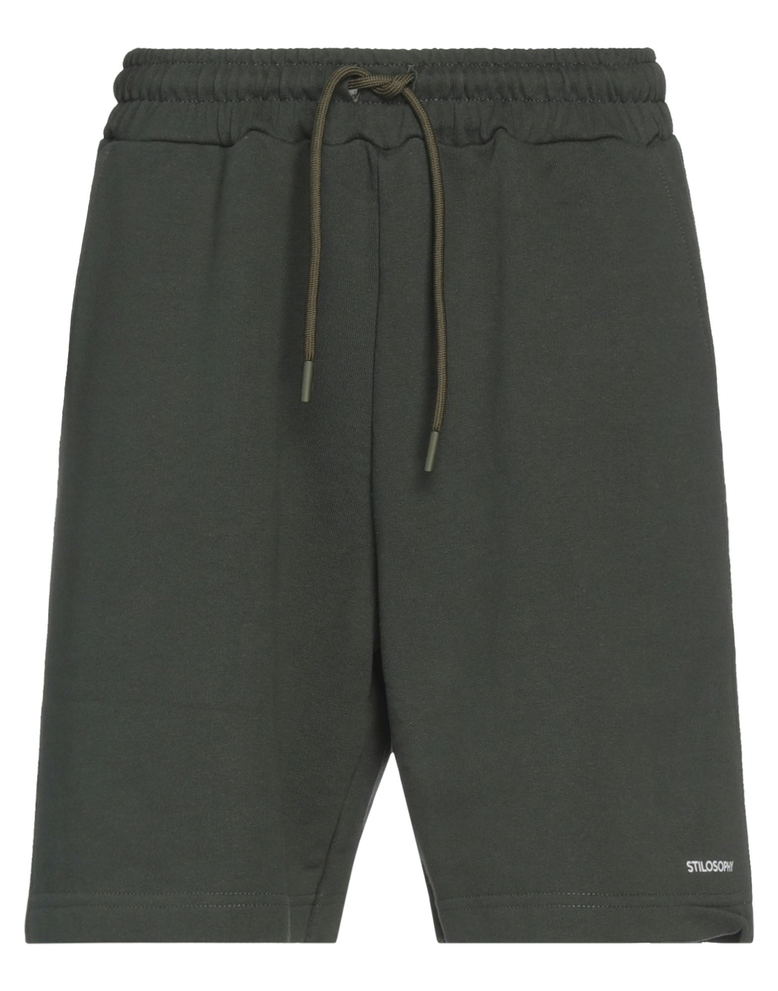 Stilosophy Man Shorts & Bermuda Shorts Military Green Size Xl Cotton