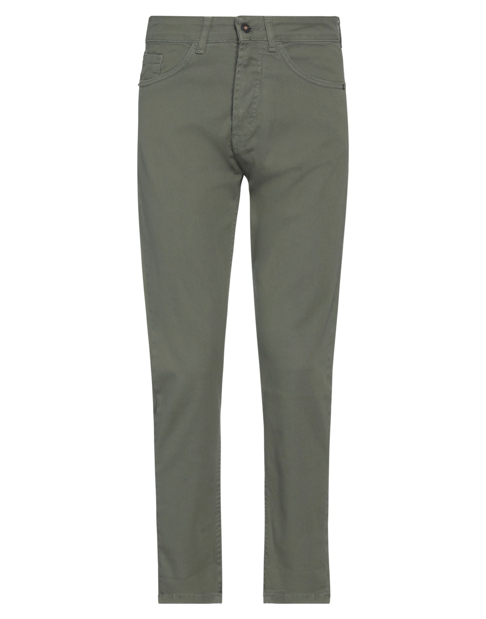 Stilosophy Man Pants Military Green Size 28 Cotton, Elastane