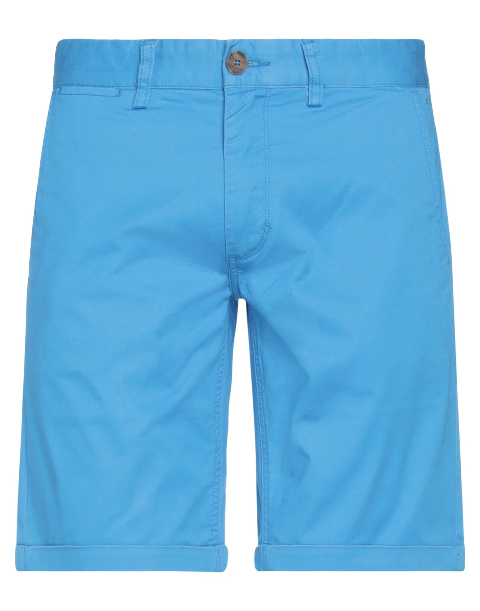 SUN 68 SUN 68 MAN SHORTS & BERMUDA SHORTS AZURE SIZE 38 COTTON, ELASTANE