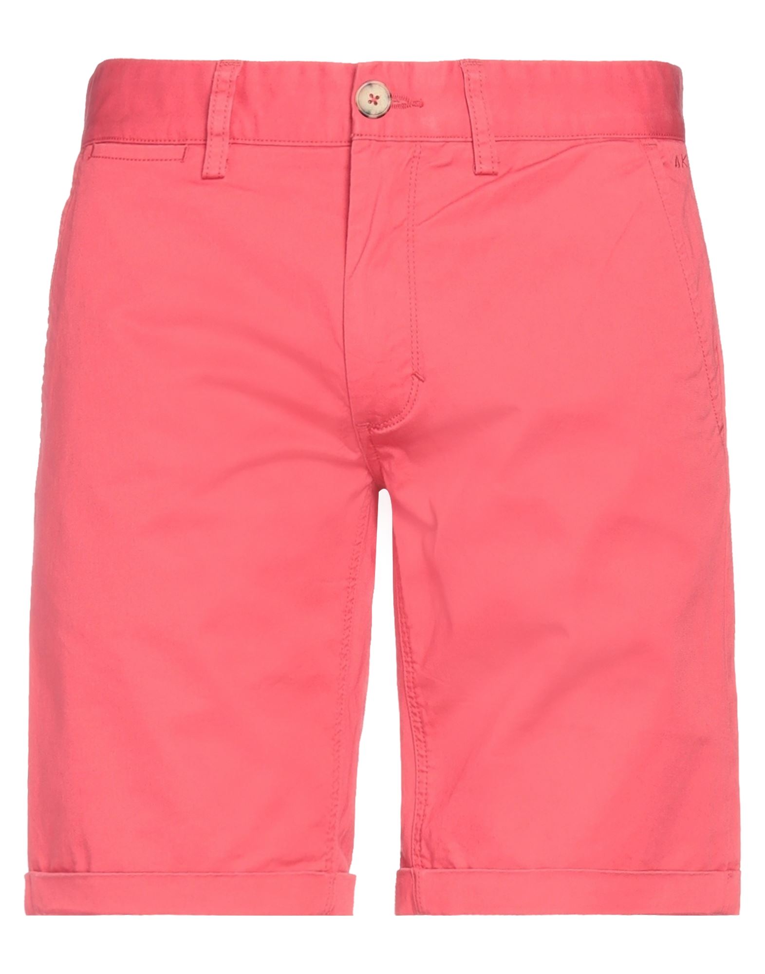 Sun 68 Man Shorts & Bermuda Shorts Coral Size 38 Cotton, Elastane In Red