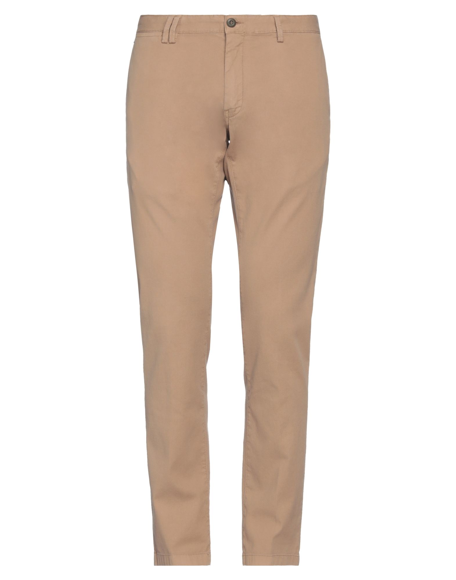 MESSAGERIE MESSAGERIE MAN PANTS SAND SIZE 38 COTTON, ELASTANE