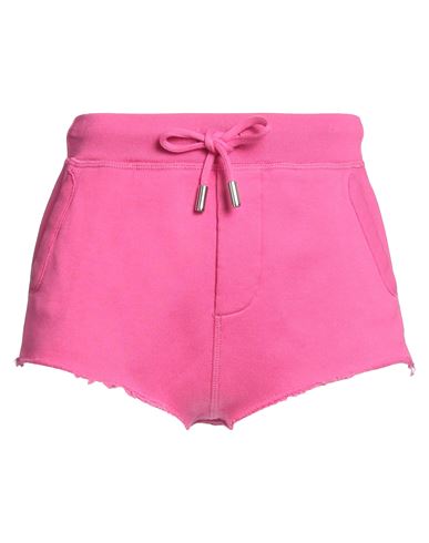 Dsquared2 Woman Shorts & Bermuda Shorts Fuchsia Size Xs Cotton, Elastane In Pink