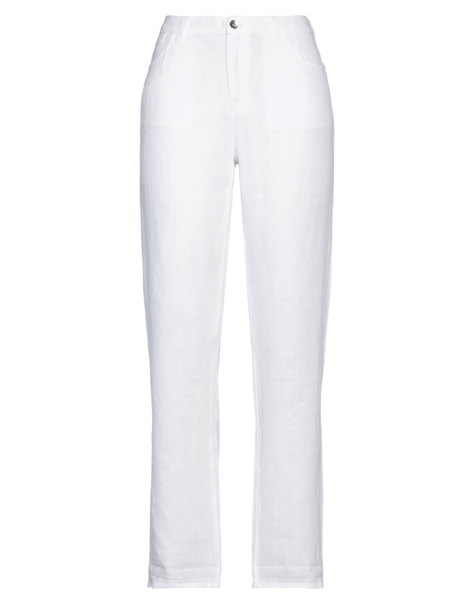 Emporio Armani Woman Pants White Size 32 Linen