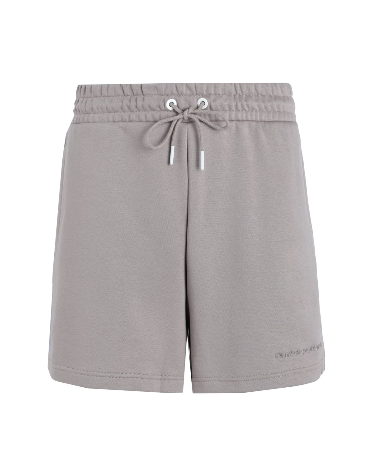 Puma X Lauren London Shorts Man Shorts & Bermuda Shorts Dove Grey Size Xl Cotton, Polyester