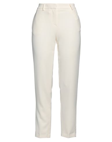 Simona Corsellini Woman Pants Cream Size 6 Polyester, Elastane In White