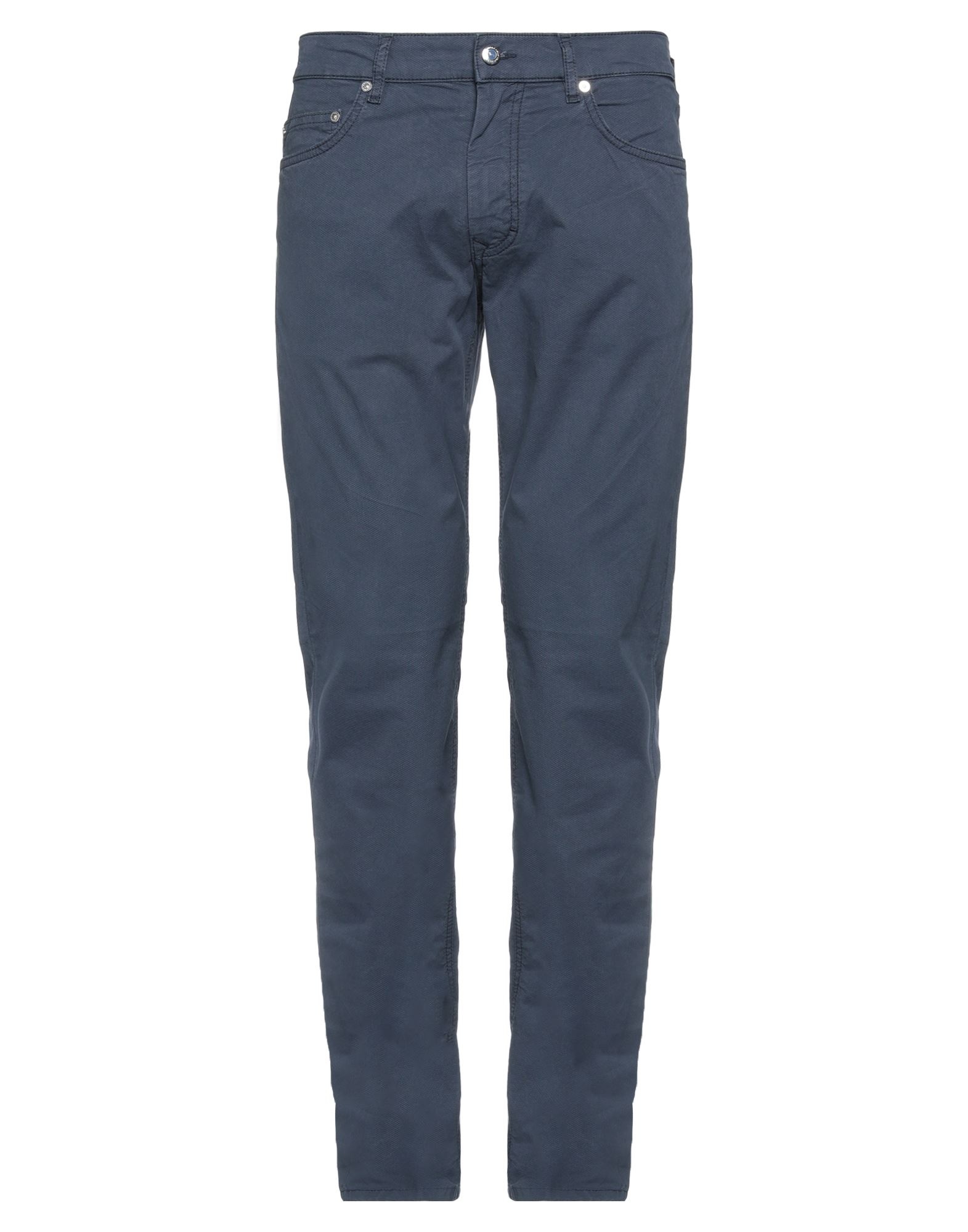 Harmont & Blaine Man Pants Navy Blue Size 28 Cotton, Elastane In Navy Blue