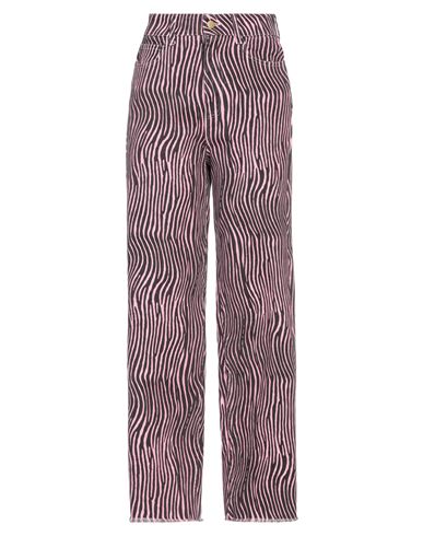 Dimora Woman Jeans Pink Size 8 Cotton, Elastane