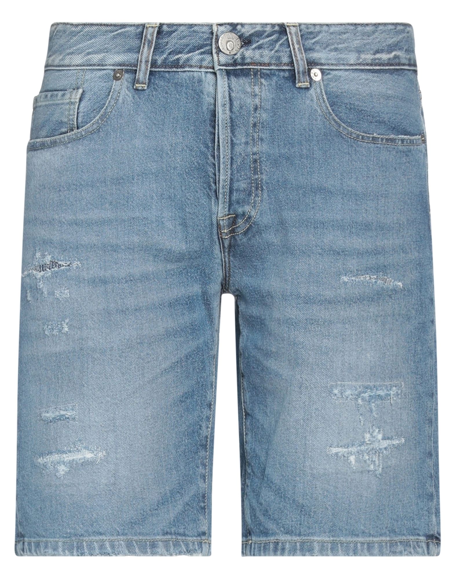 Shop Pmds Premium Mood Denim Superior Man Denim Shorts Blue Size 31 Cotton, Elastane