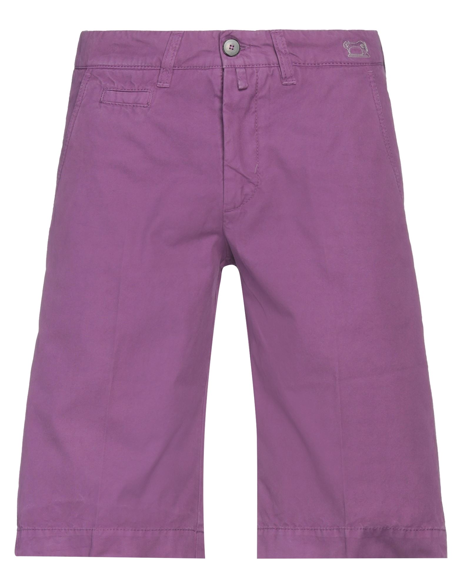 Jacob Cohёn Man Shorts & Bermuda Shorts Mauve Size 37 Cotton In Purple