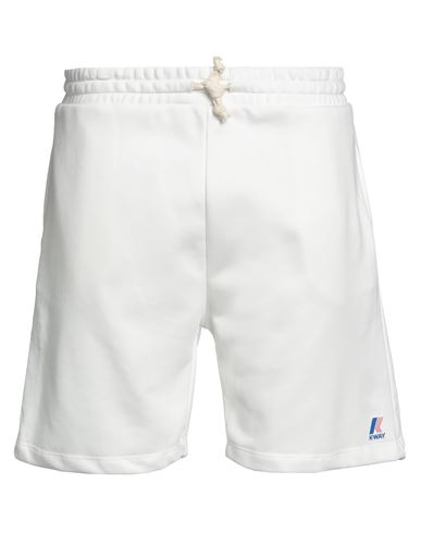 K-way Erik Man Shorts & Bermuda Shorts Light Grey Size S Cotton In White