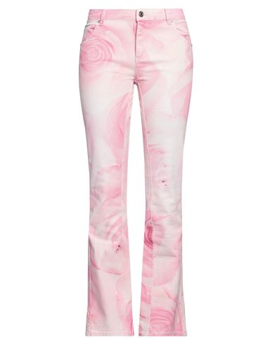 Blumarine Woman Jeans Pink Size 10 Cotton, Elastane