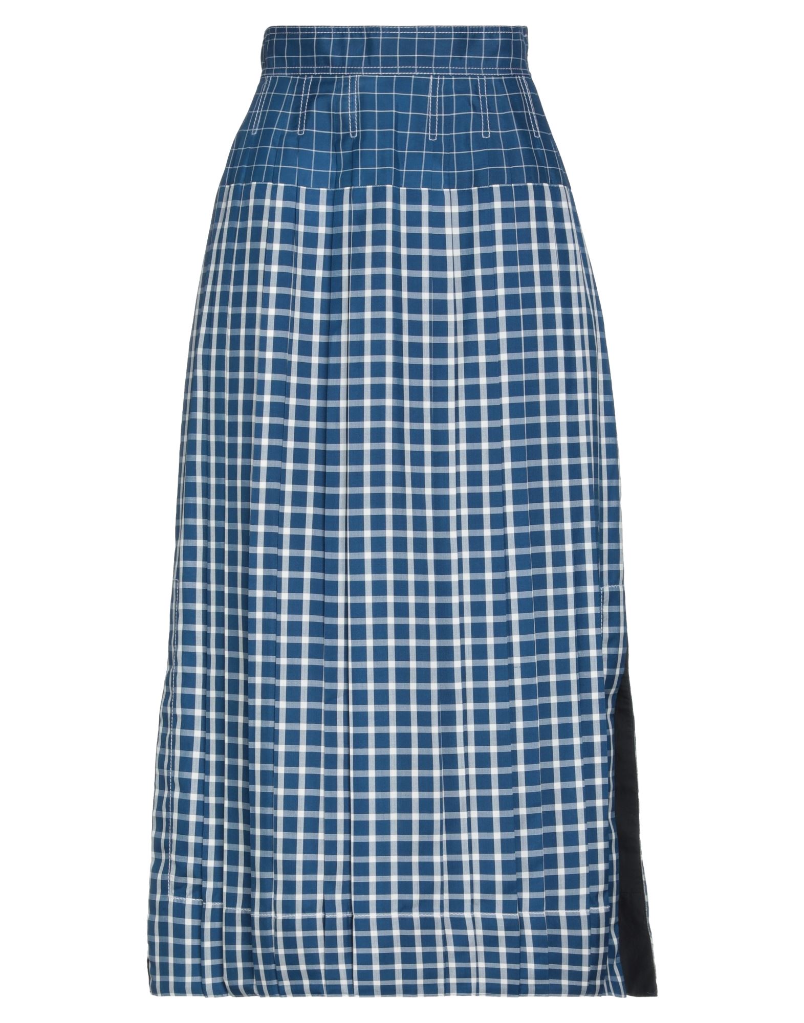 Shop Tory Burch Woman Maxi Skirt Blue Size 6 Silk