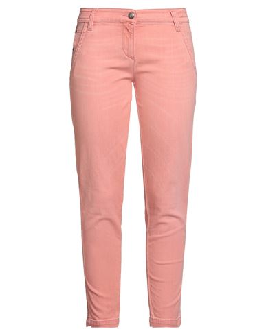Jacob Cohёn Woman Jeans Salmon Pink Size 32 Cotton, Elastane In Pink