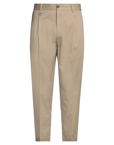 Paolo Pecora Man Pants Beige Size 38 Cotton, Elastane In Beige