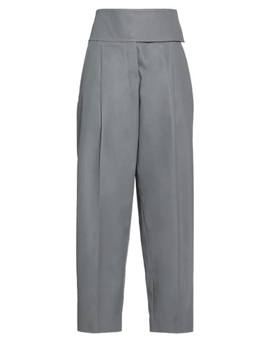Jil Sander Woman Pants Lead Size 6 Cotton In Grey