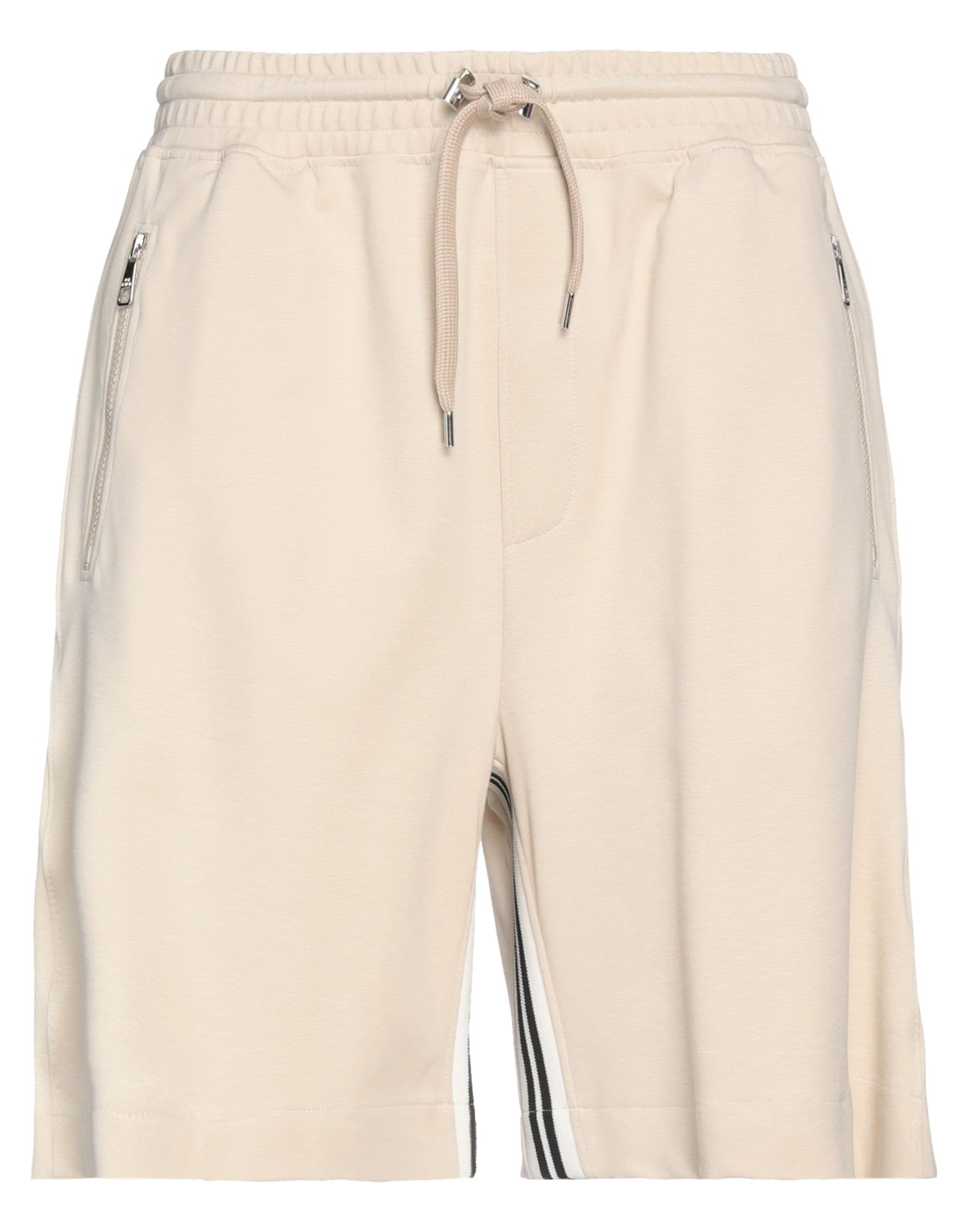 Shop Neil Barrett Man Shorts & Bermuda Shorts Beige Size Xl Viscose, Polyester, Elastane