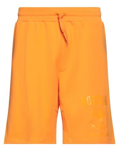Moschino Man Shorts & Bermuda Shorts Orange Size 34 Organic Cotton