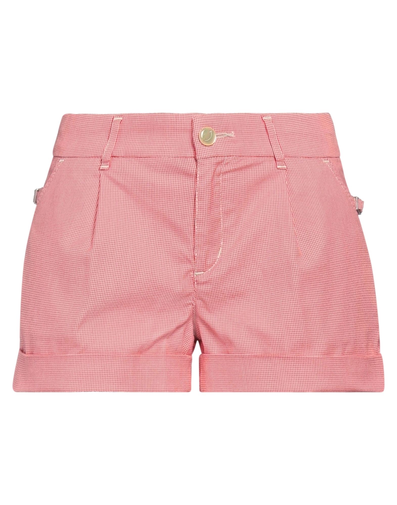 JACOB COHЁN JACOB COHЁN WOMAN SHORTS & BERMUDA SHORTS RED SIZE 26 COTTON, POLYAMIDE, ELASTANE 