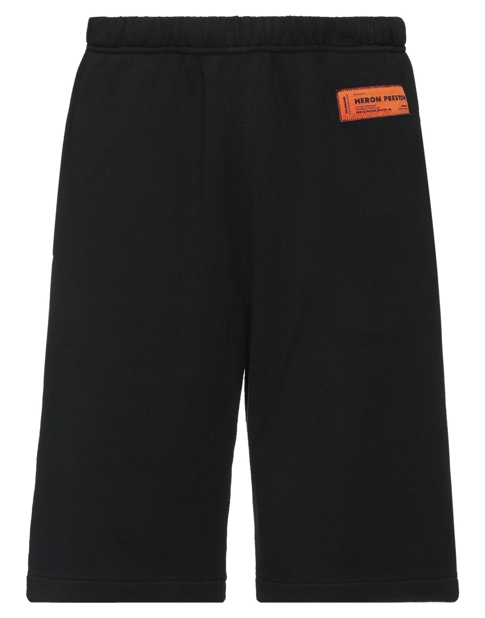 Shop Heron Preston Man Shorts & Bermuda Shorts Black Size L Cotton, Polyester
