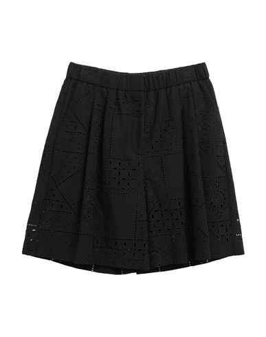 Msgm Woman Shorts & Bermuda Shorts Black Size 8 Cotton, Polyester