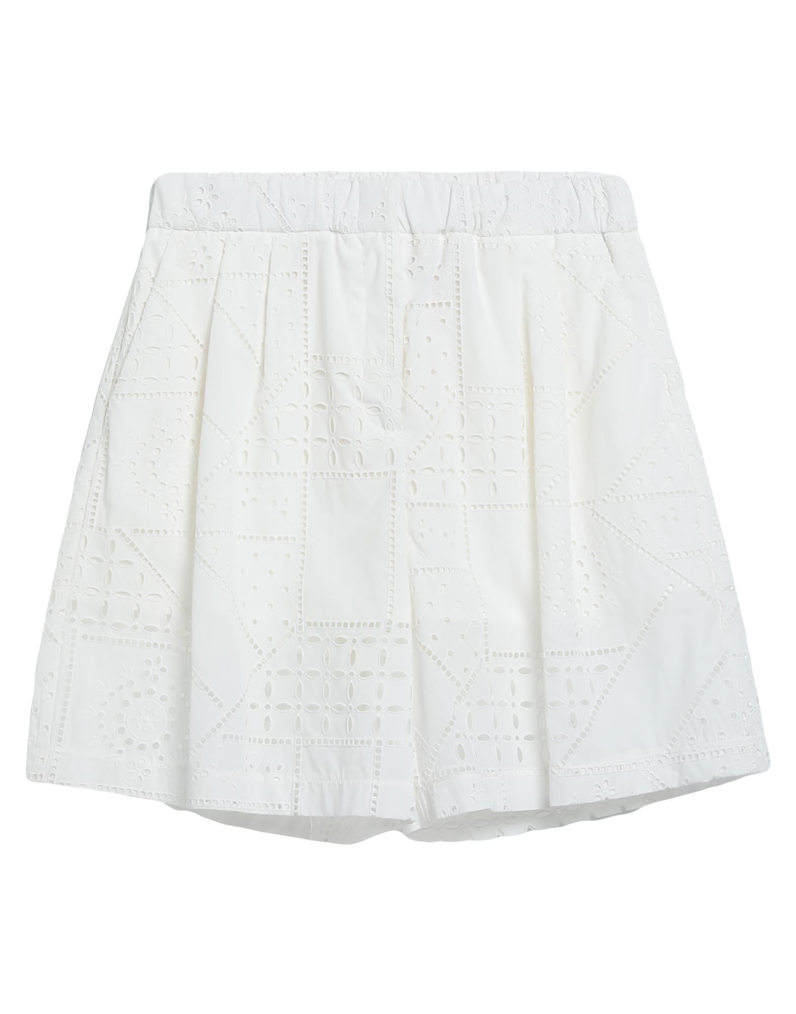 Msgm Woman Shorts & Bermuda Shorts White Size 10 Cotton, Polyester