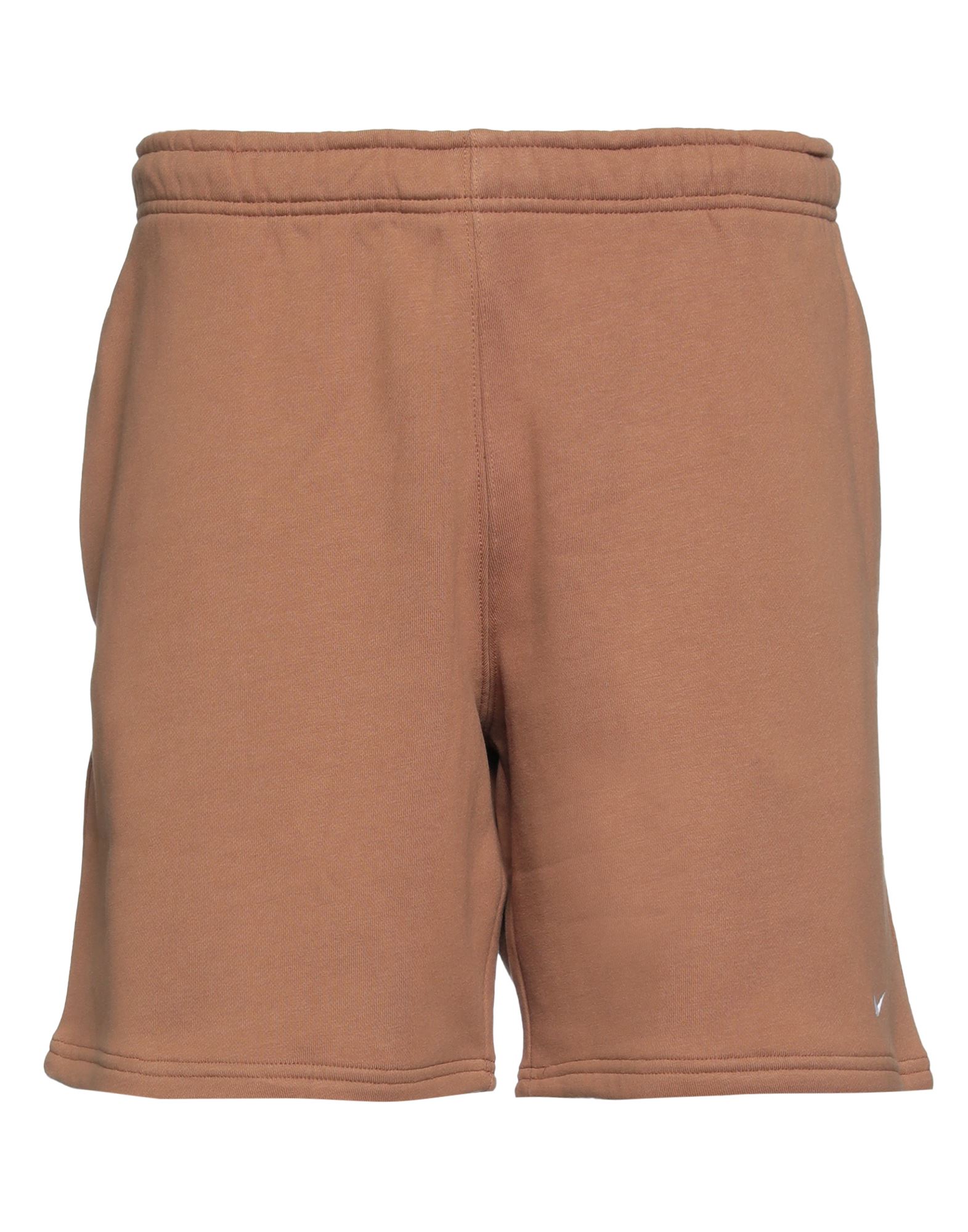 Nike Man Shorts & Bermuda Shorts Camel Size M Cotton, Polyester In Beige