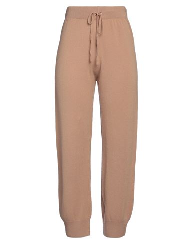 N.o.w. Andrea Rosati Cashmere N. O.w. Andrea Rosati Cashmere Woman Pants Light Brown Size S Wool, Viscose, Cashmere, Nylon In Beige