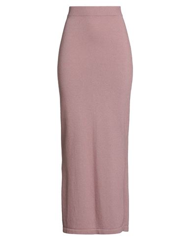 N.o.w. Andrea Rosati Cashmere N. O.w. Andrea Rosati Cashmere Woman Midi Skirt Pink Size L Wool, Viscose, Cashmere, Nylon In Pink