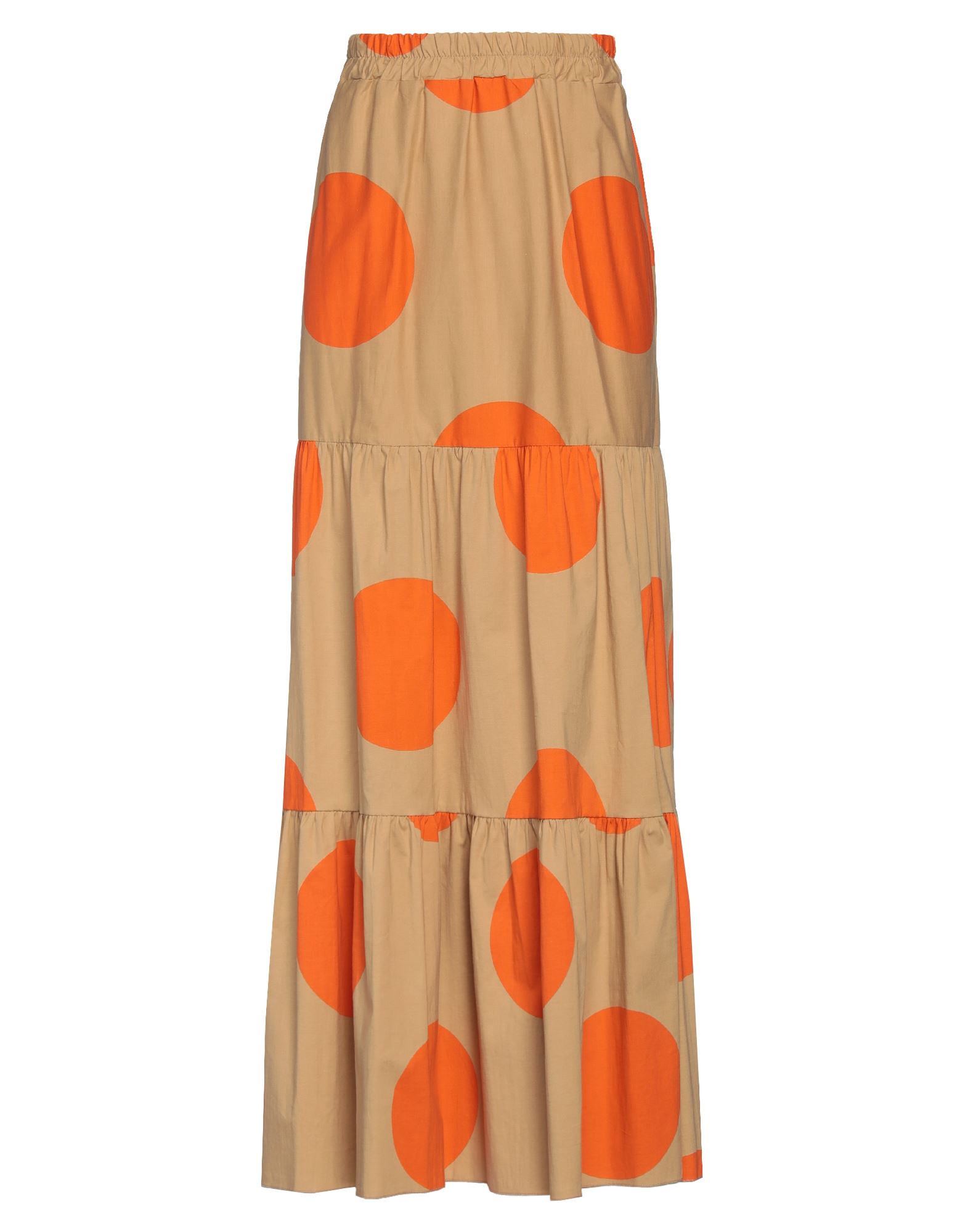 Vanessa Scott Long Skirts In Orange