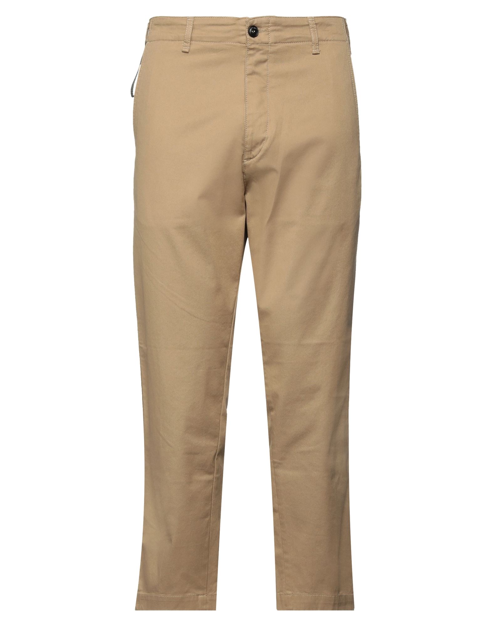 Shop Haikure Man Pants Camel Size 35 Cotton, Elastane In Beige