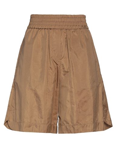 Douuod Woman Shorts & Bermuda Shorts Camel Size 8 Polyamide, Silk In Beige