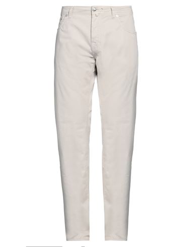 Shop Jacob Cohёn Man Pants Light Grey Size 31 Cotton, Elastane
