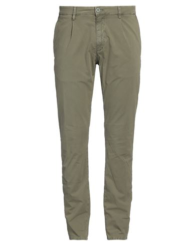 Modfitters Man Pants Military Green Size 31 Cotton, Elastane In Green