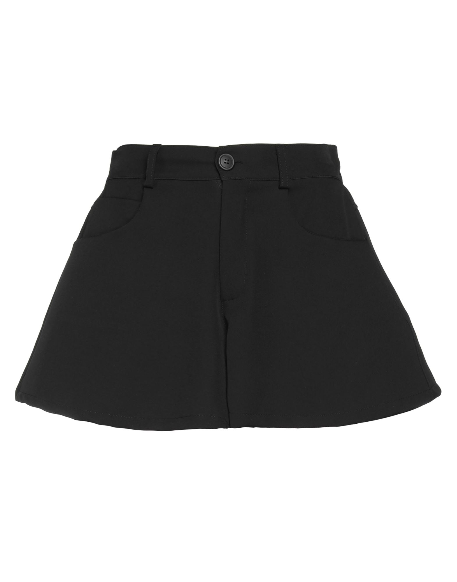 Vanessa Scott Woman Shorts & Bermuda Shorts Black Size M Polyester, Elastane