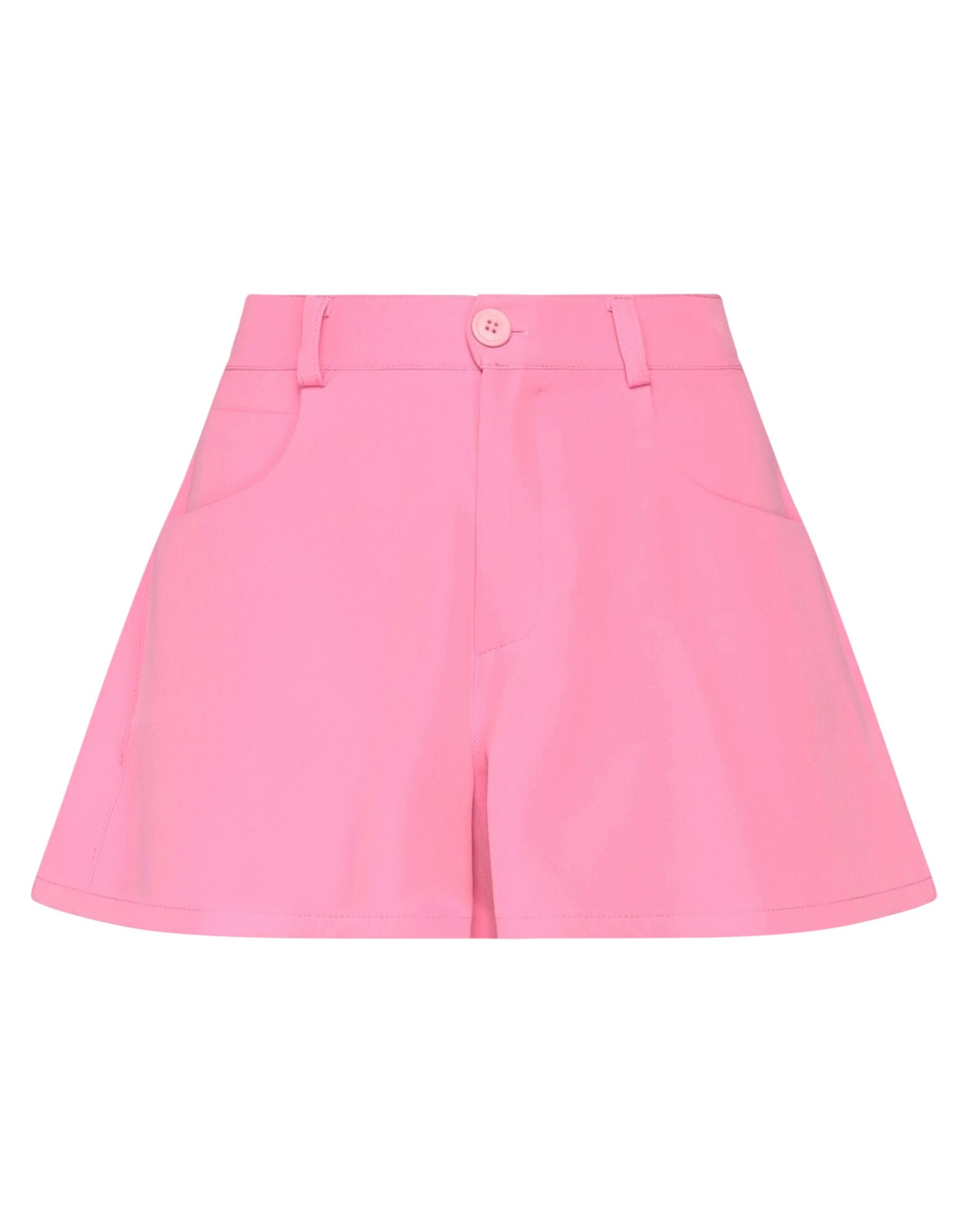Vanessa Scott Woman Shorts & Bermuda Shorts Fuchsia Size L Polyester, Elastane In Pink