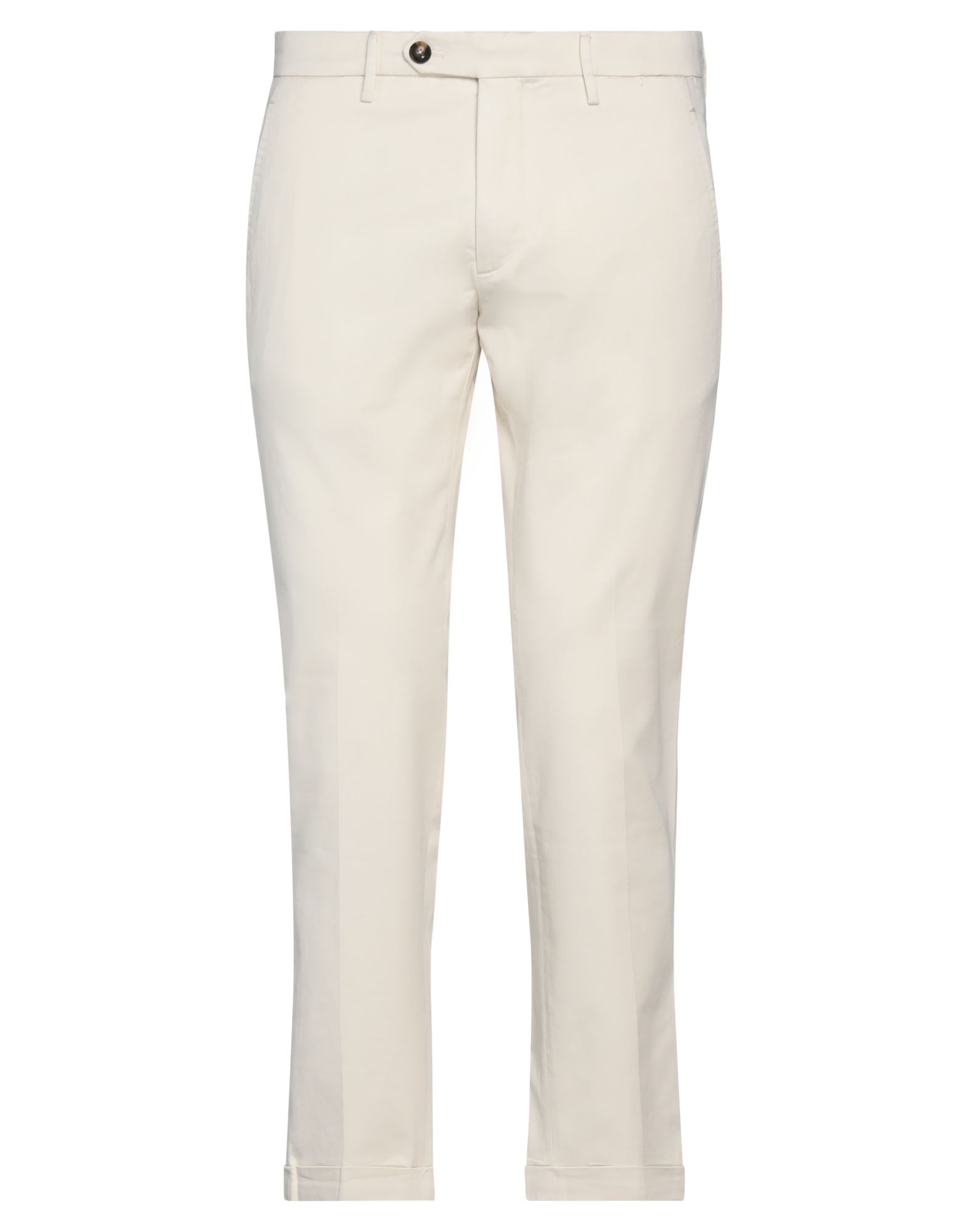 Shop Michael Coal Man Pants Ivory Size 35 Cotton, Elastane In White