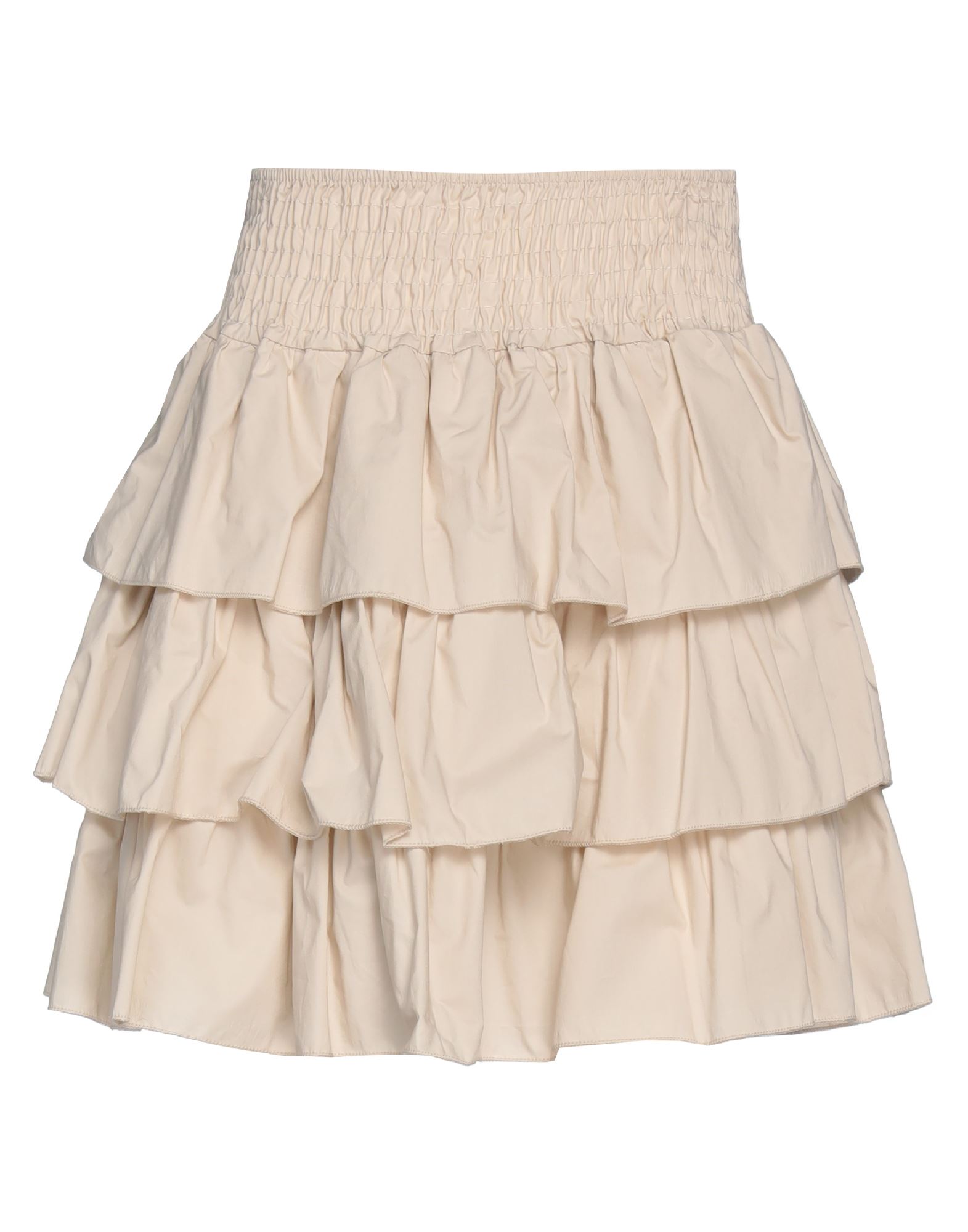 Vanessa Scott Mini Skirts In Beige