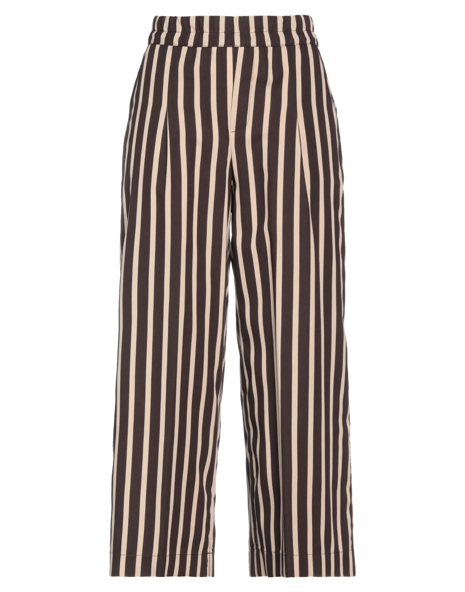 Shop Biancoghiaccio Woman Pants Dark Brown Size 8 Viscose, Polyester