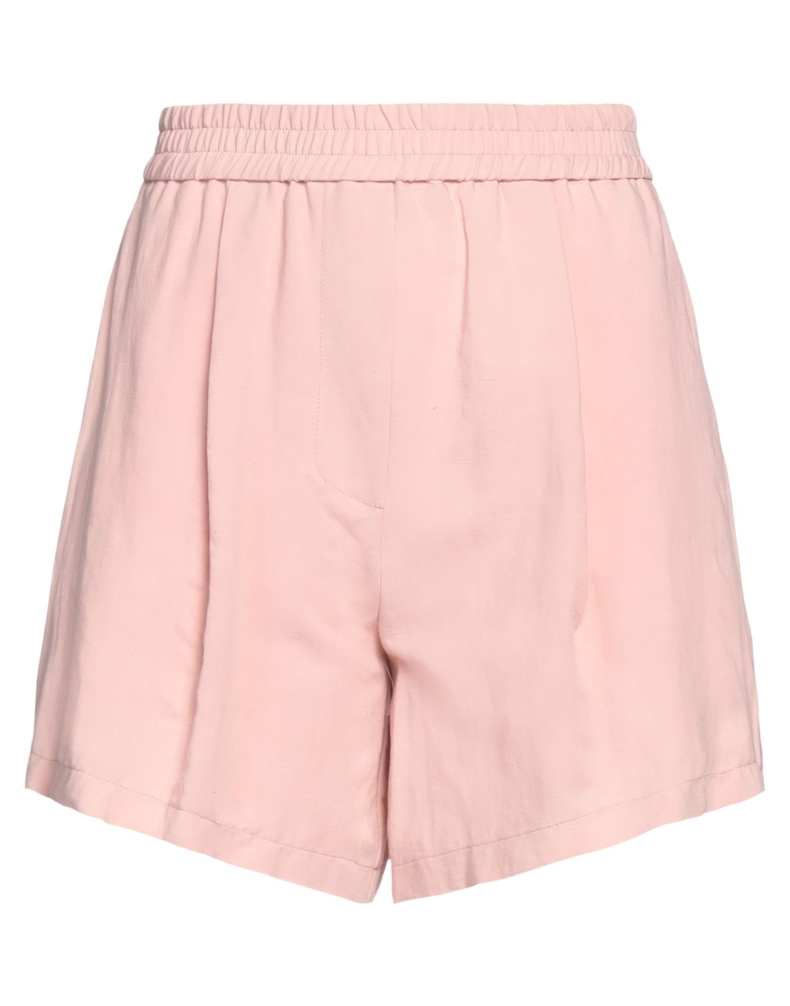 8pm Woman Shorts & Bermuda Shorts Blush Size M Viscose, Linen In Pink