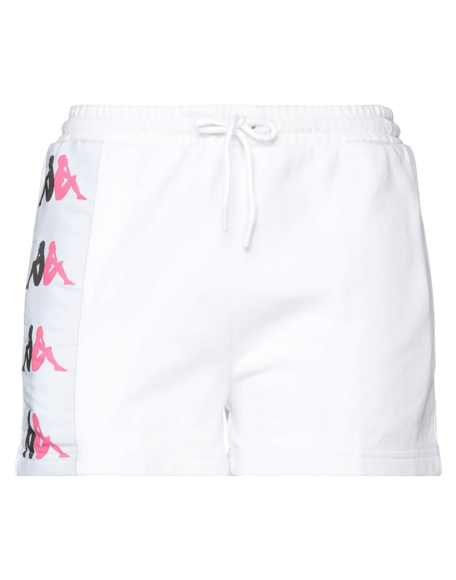 Kappa Woman Shorts & Bermuda Shorts White Size S Cotton, Polyester