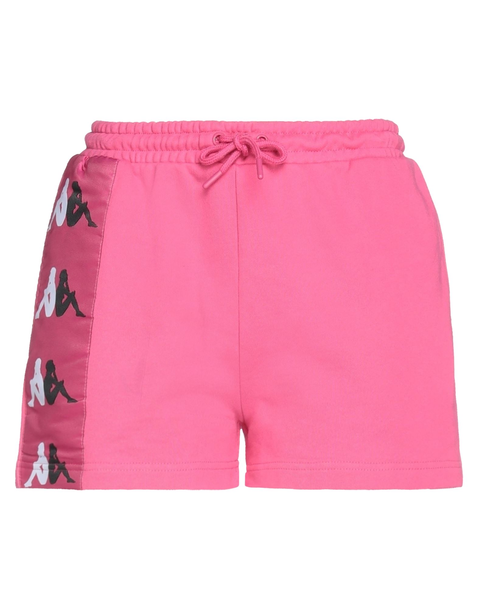 Kappa Woman Shorts & Bermuda Shorts Fuchsia Size L Cotton, Polyester In Pink