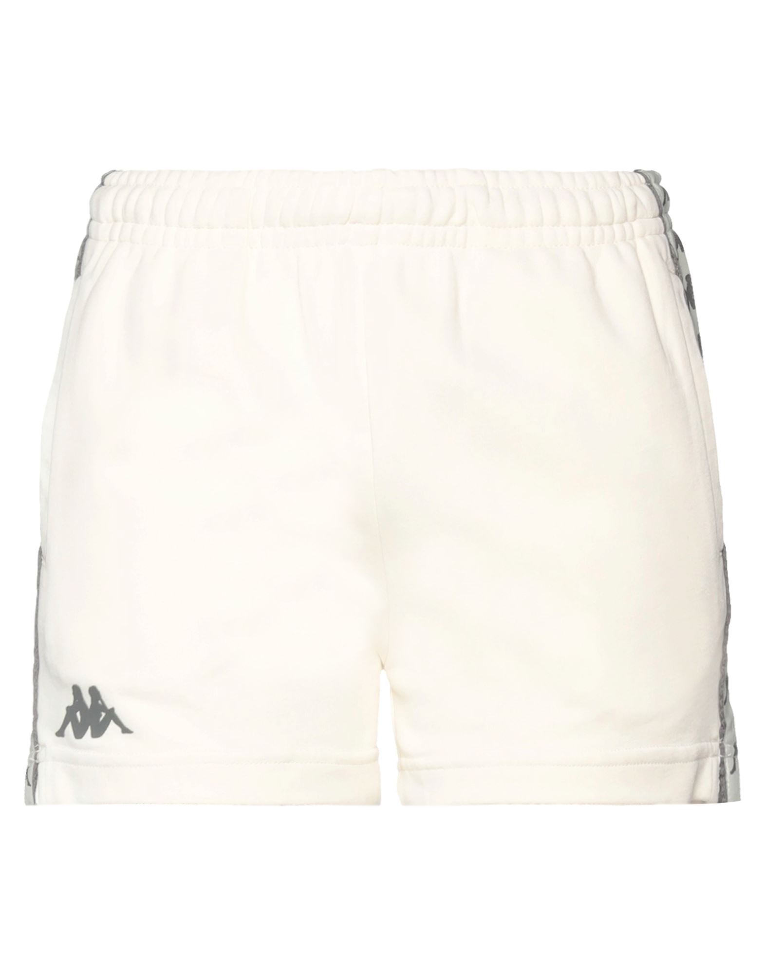 Kappa Woman Shorts & Bermuda Shorts Ivory Size Xxl Cotton, Polyester In White