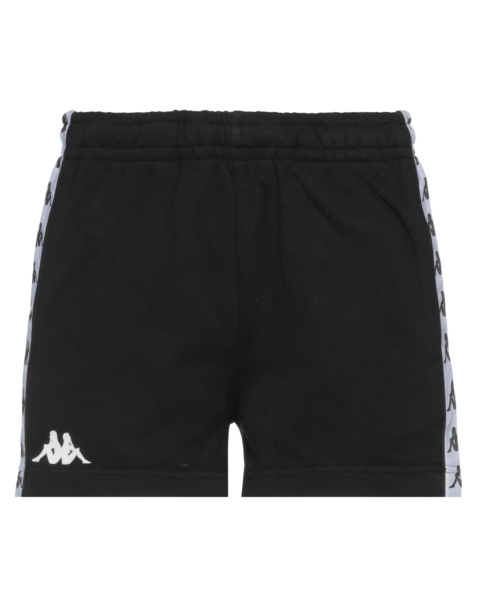 Kappa Woman Shorts & Bermuda Shorts Black Size L Cotton, Polyester