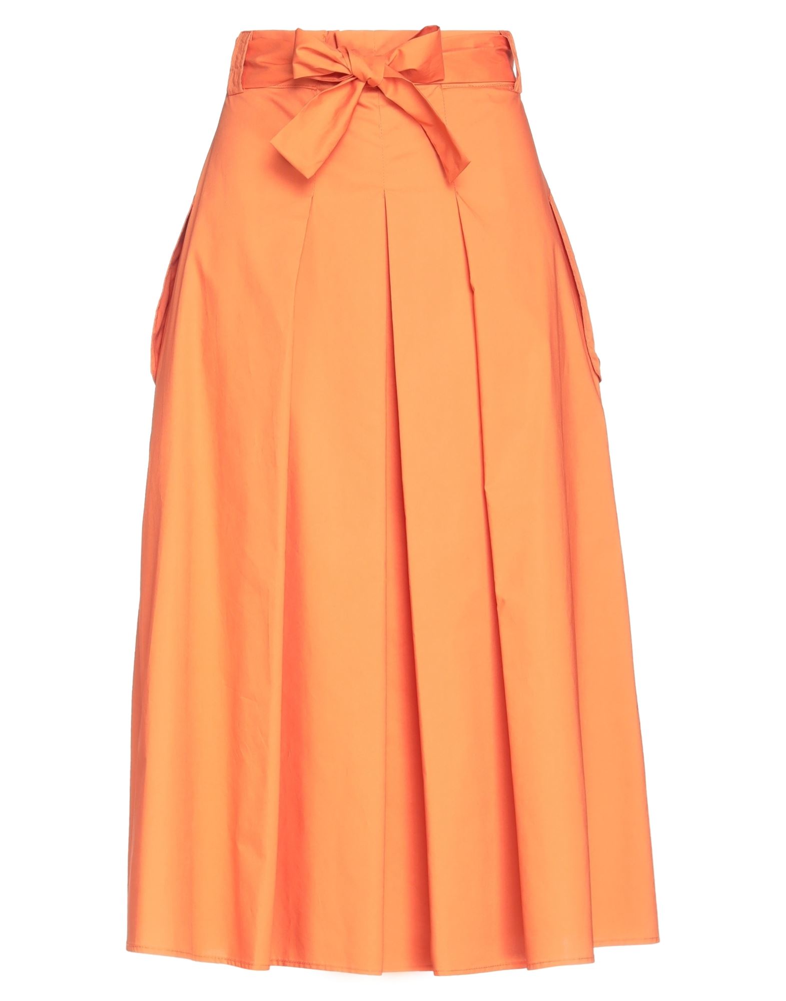 Biancoghiaccio Midi Skirts In Orange
